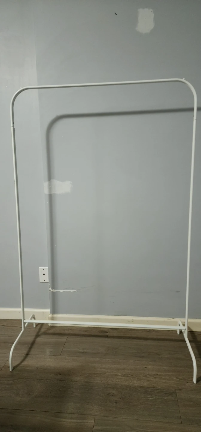 White Metal Garment Rack