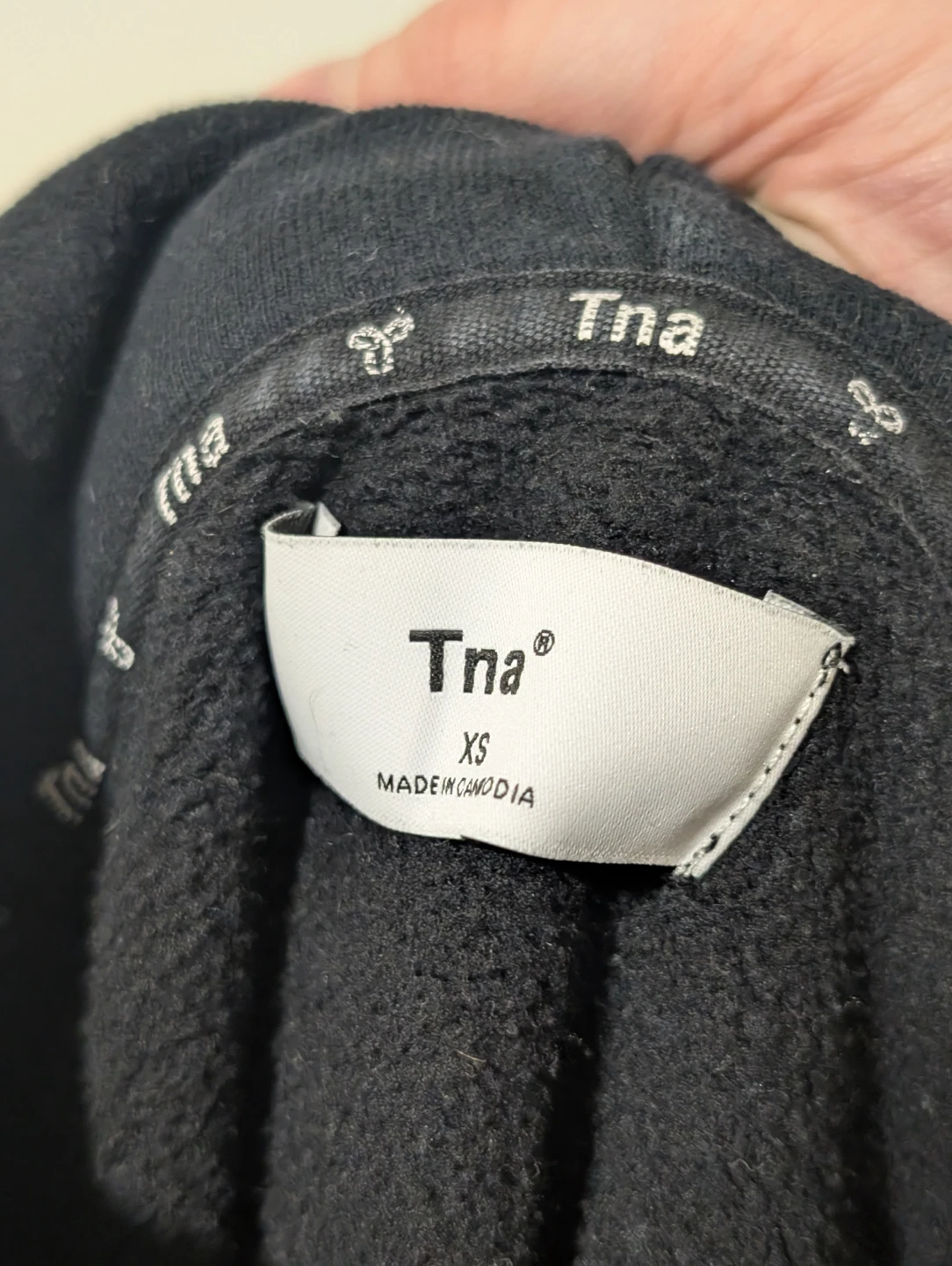 Tna Black Cropped Hoodie - XS - photo 3