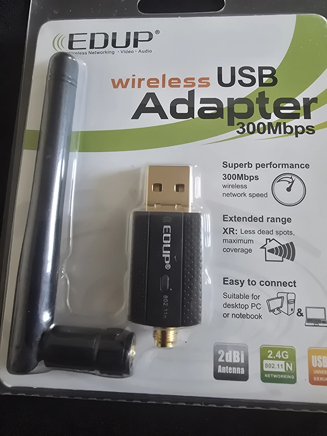 EDUP Wireless USB Adapter 300Mbps🏆