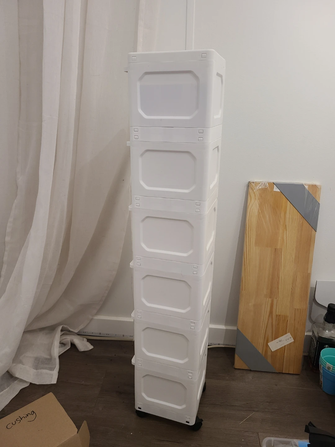 Tall, slim, plastic storage cabinet - photo 3