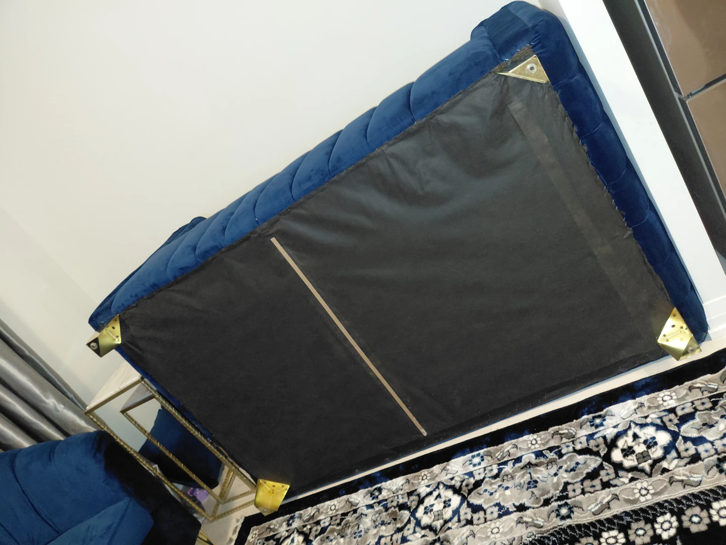 Blue Velvet Sofa