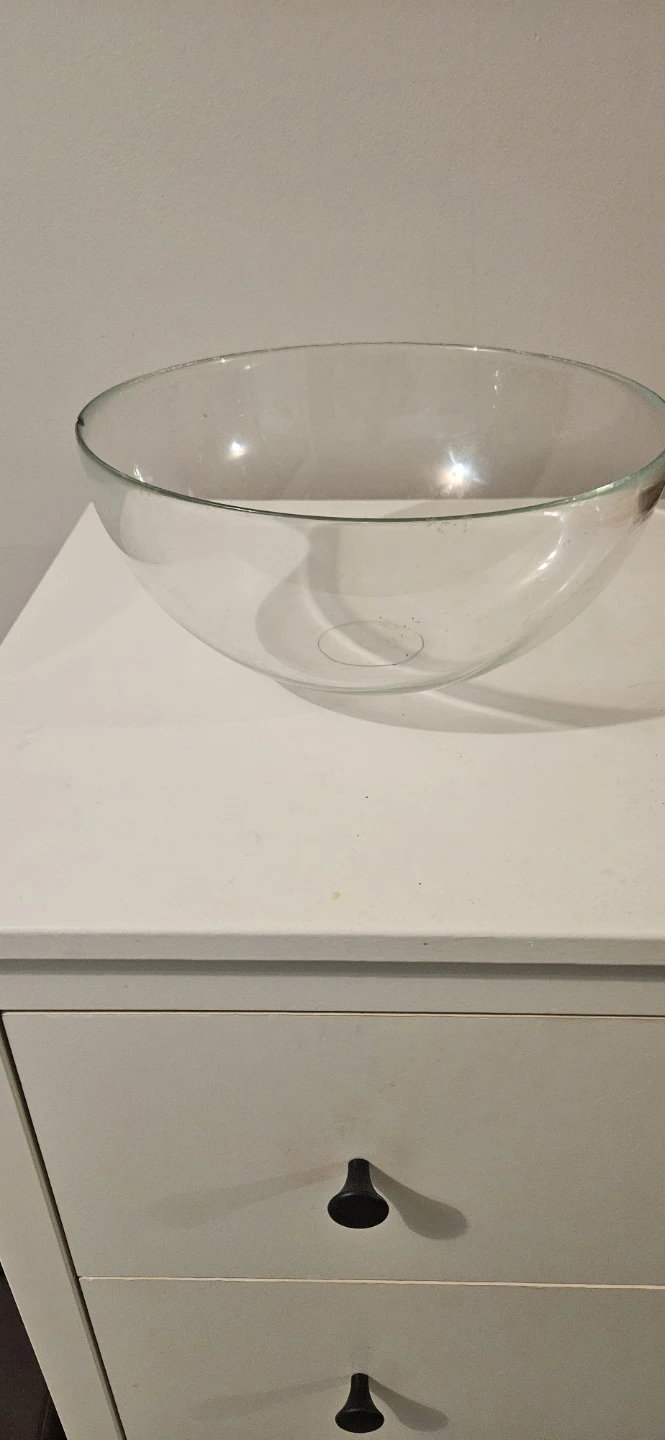Clear Glass Bowl for salad or floral decoration - photo 2