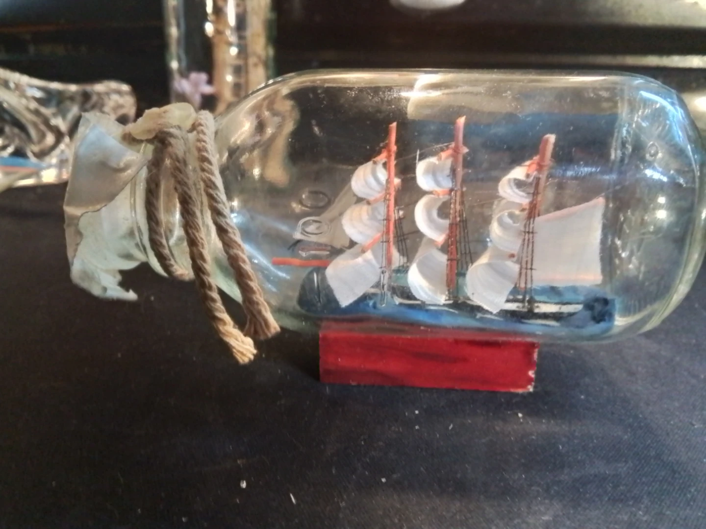 Vintage Ship in a Bottle 4.5" - photo 3