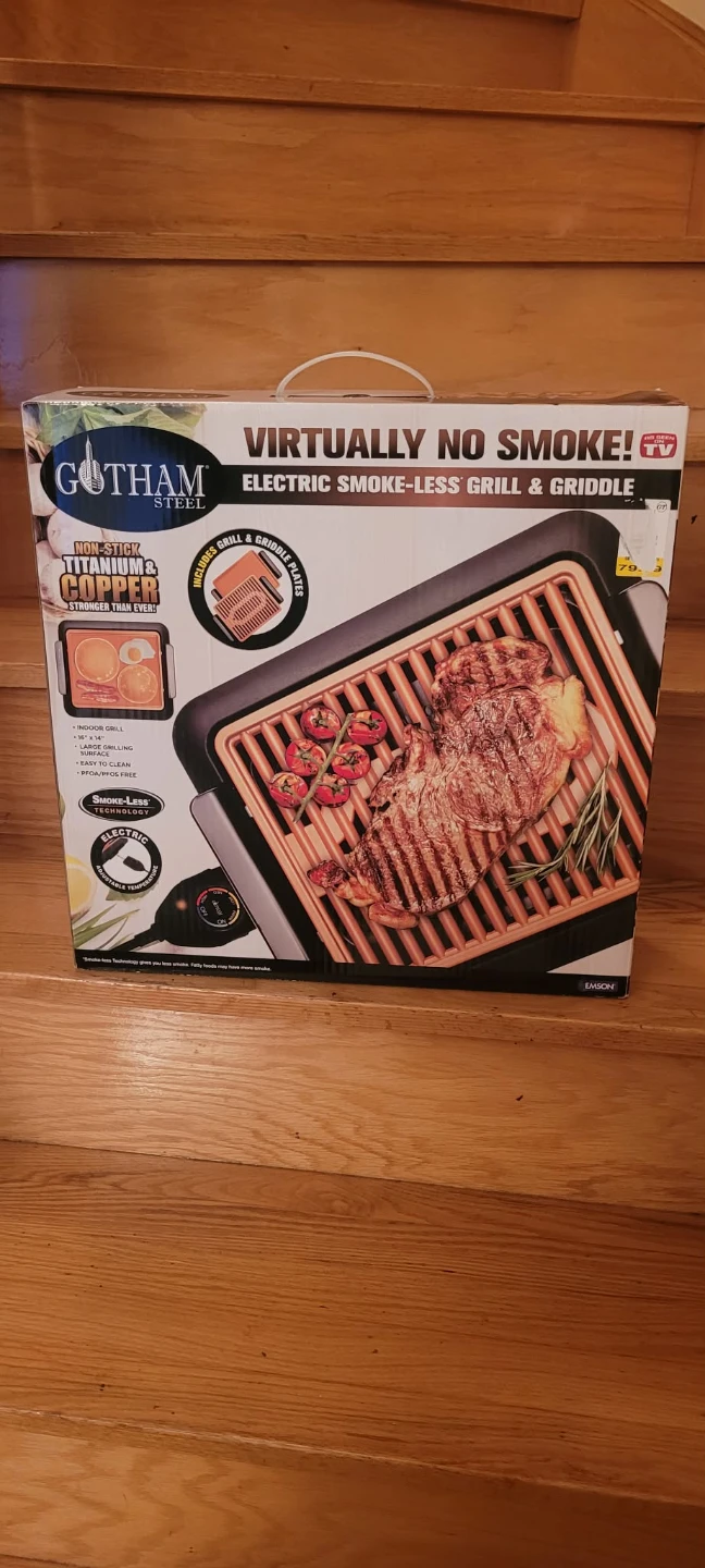 Gotham Steel Electric Smoke-Less Grill & Griddle