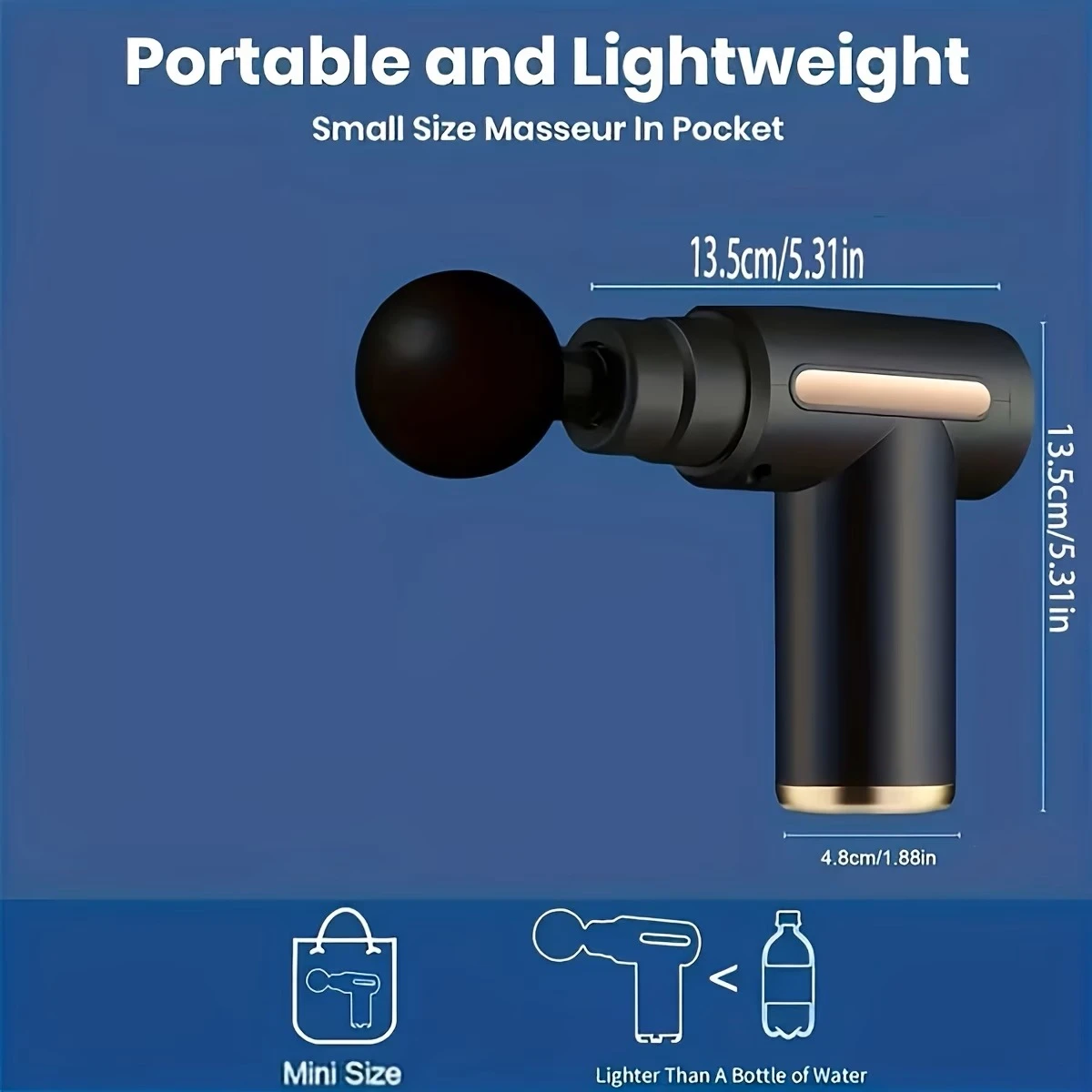 Professional Mini Massage Gun with 4 Heads - photo 3