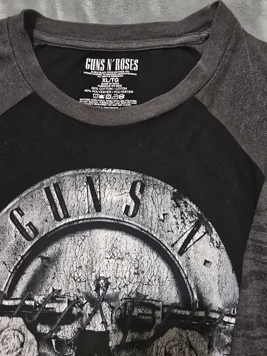 Guns N' Roses XL/TG Raglan T-Shirt🏆 - photo 2