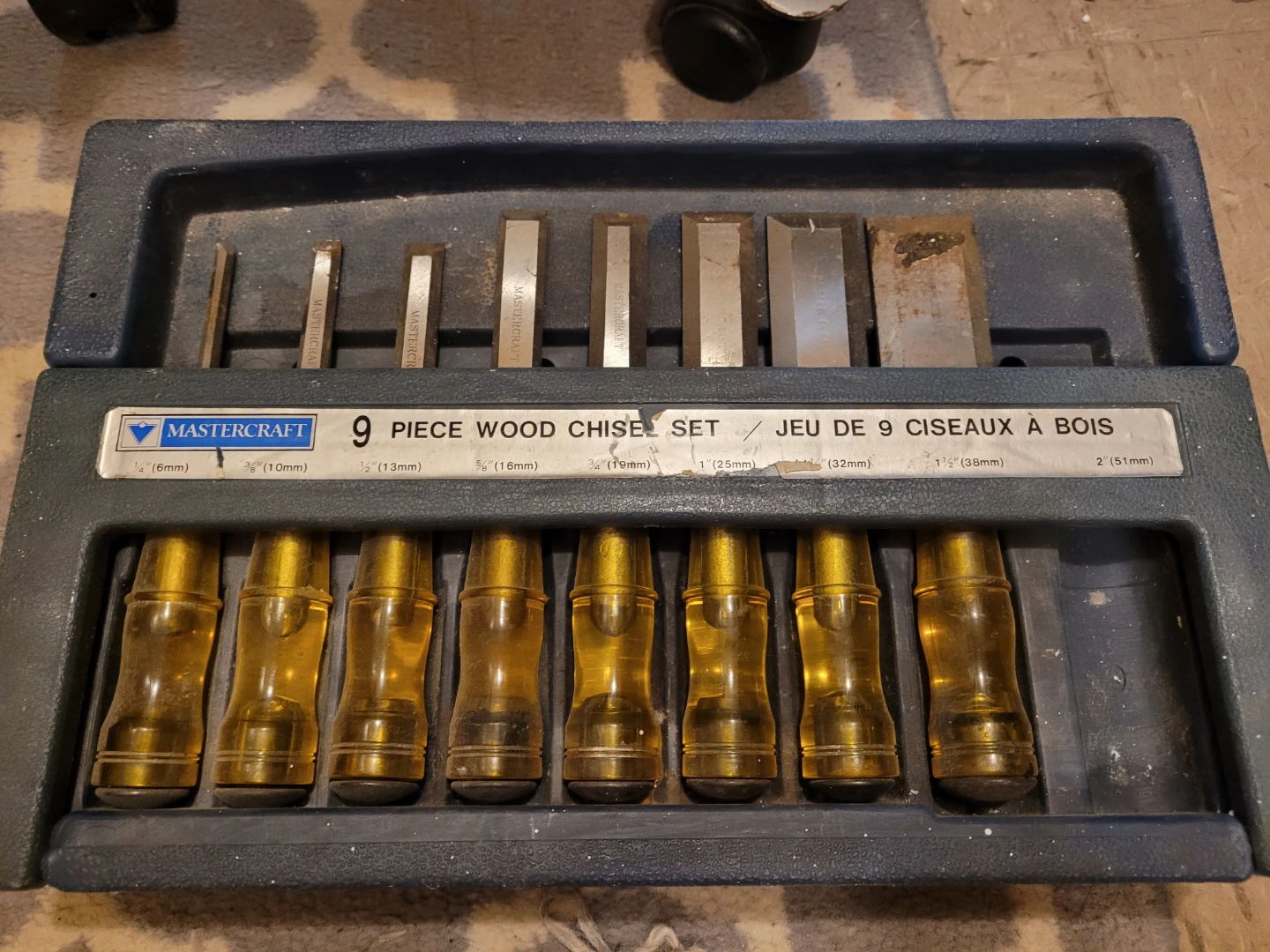 Mastercraft 9 Piece Wood Chisel Set