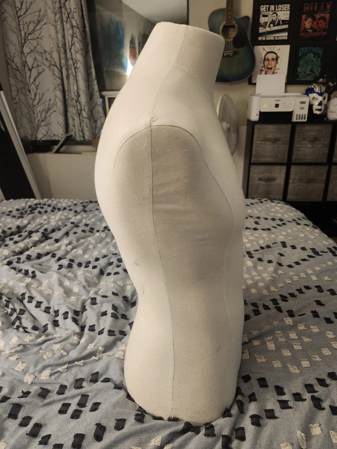 White Fabric Mannequin Torso Male Dress Form - photo 2