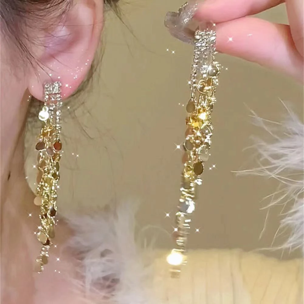 Golden Floral Dangle Earrings - photo 3