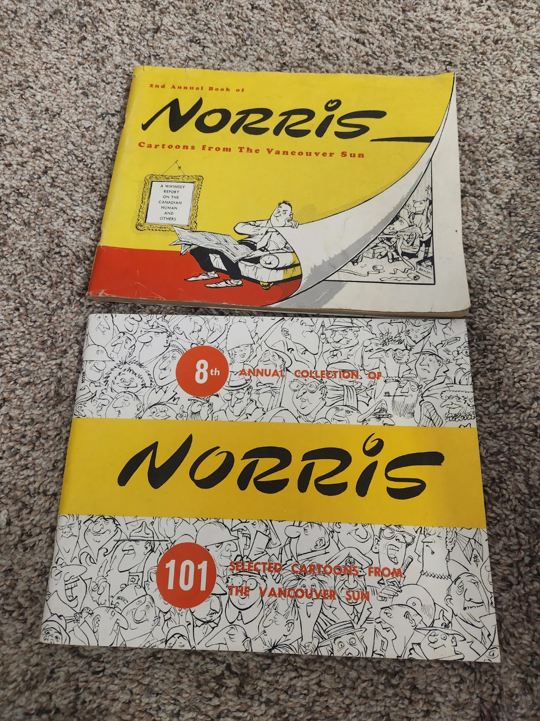 2 Books: Norris Cartoons from The Vancouver Sun