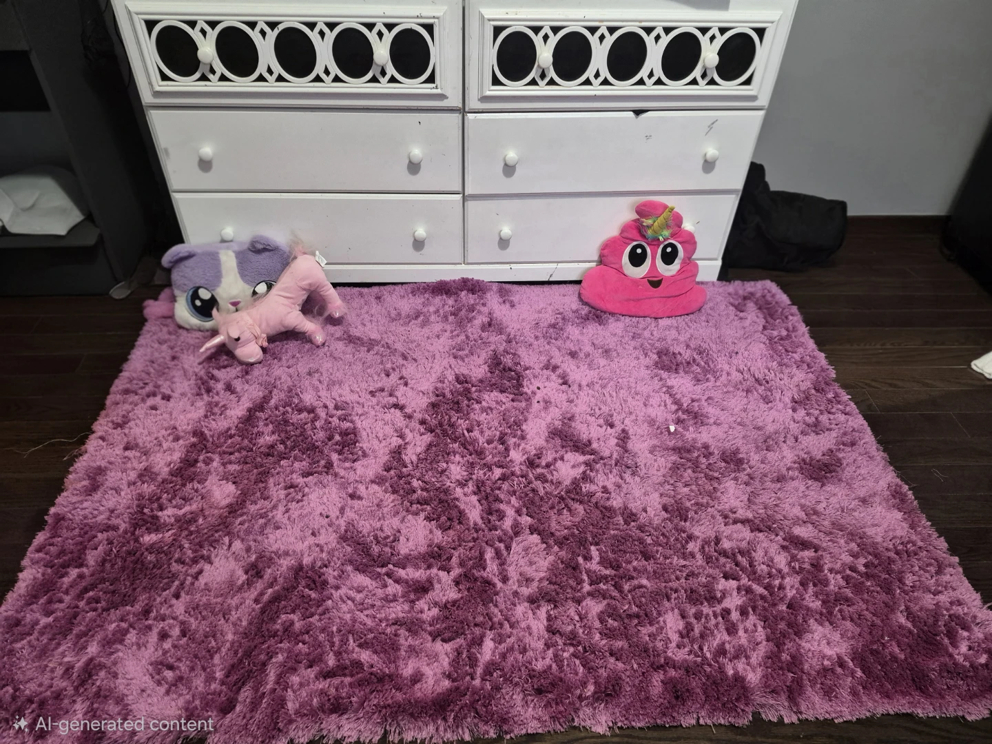 Plush Shag Rug - Purple