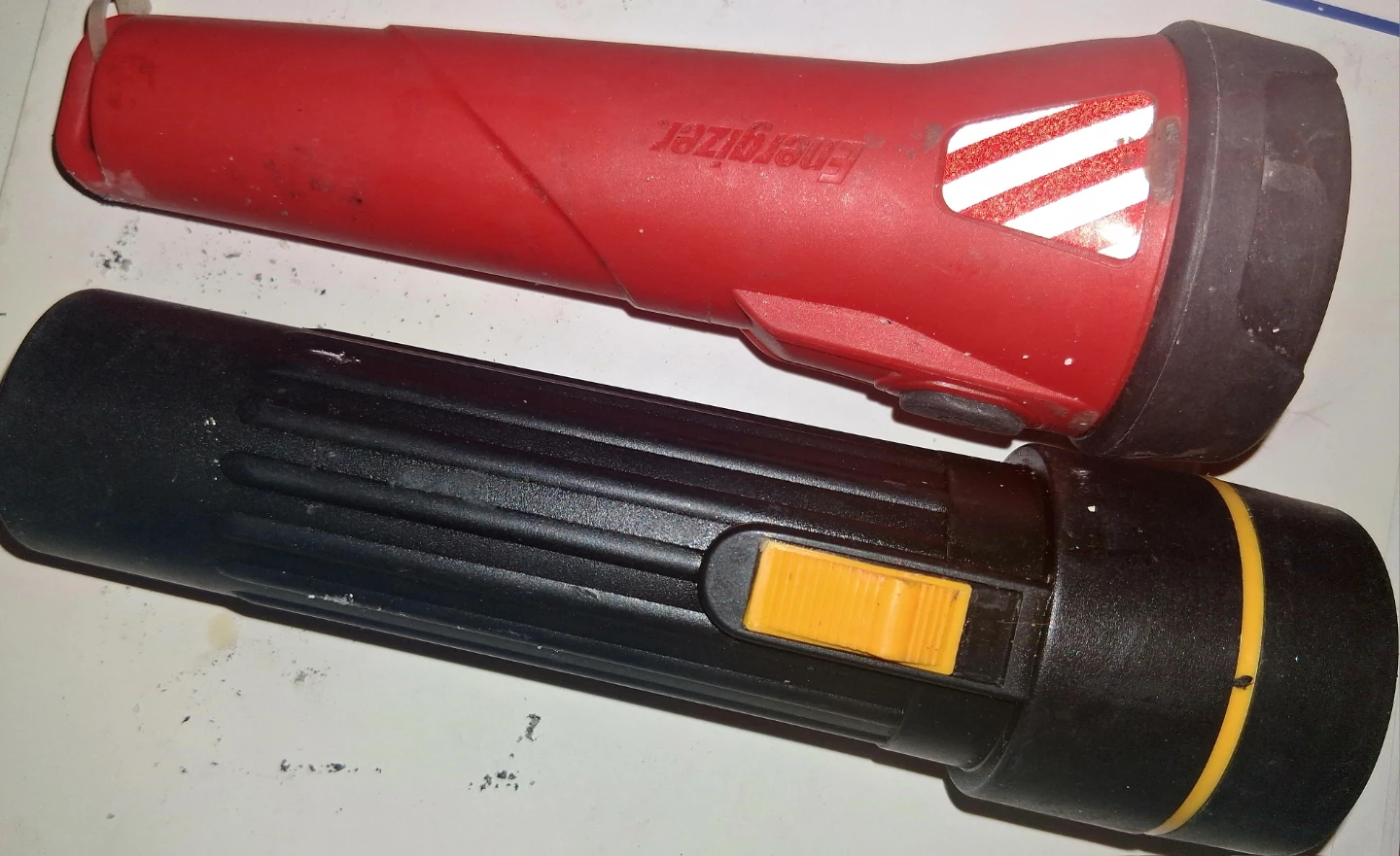 Energizer Red and Black Flashlights