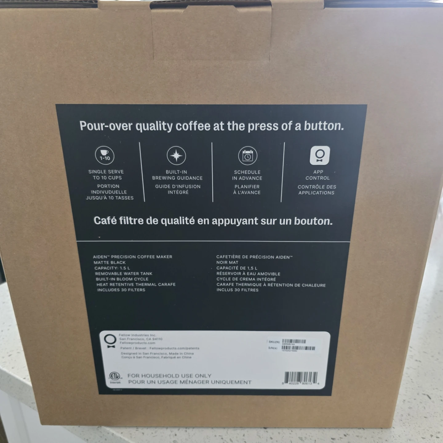 Fellow Aiden Precision Coffee Maker - Matte Black - photo 2