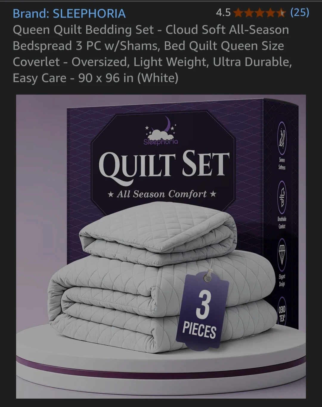 Quilt Bedding Set - Queen size