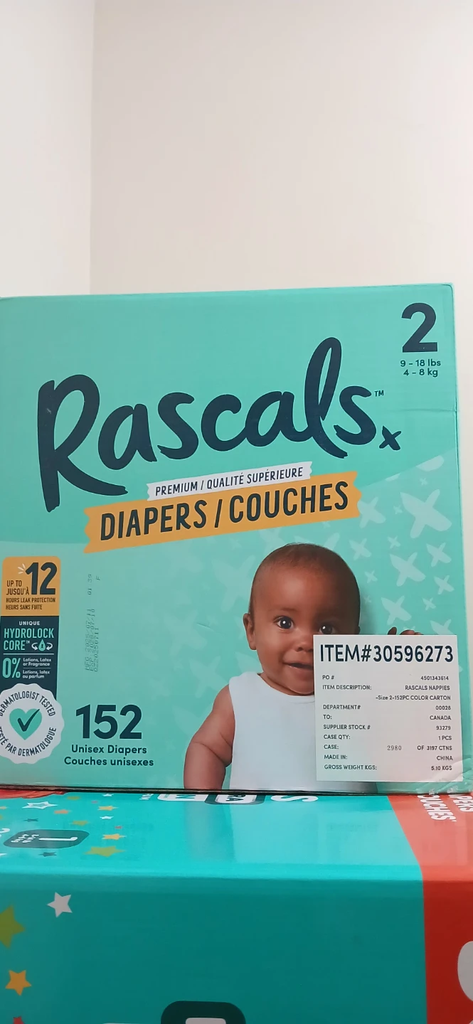 Rascal diaper size 2 . 152