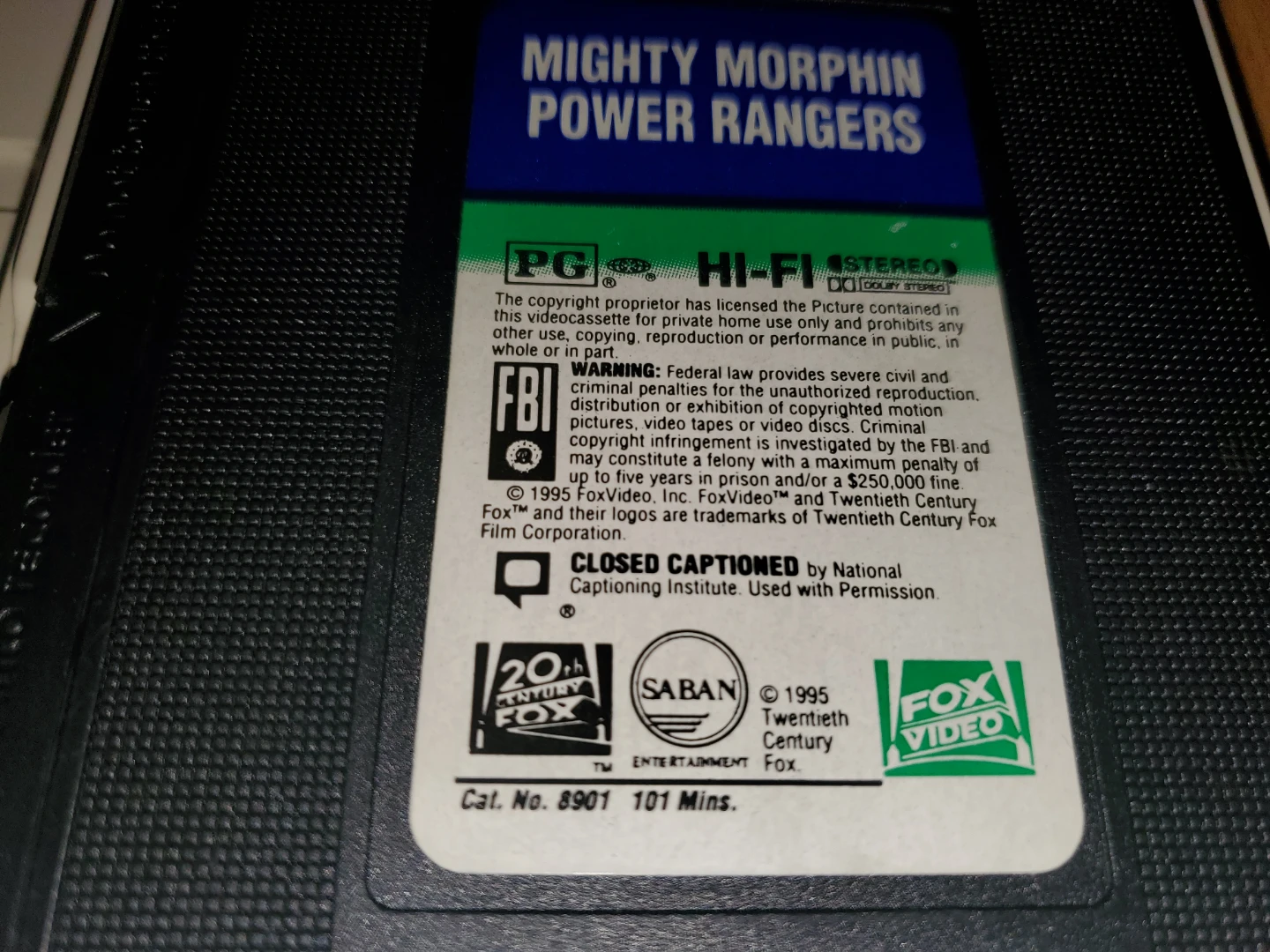 1995 Mighty Morphin Power Rangers The Movie VHS - photo 3