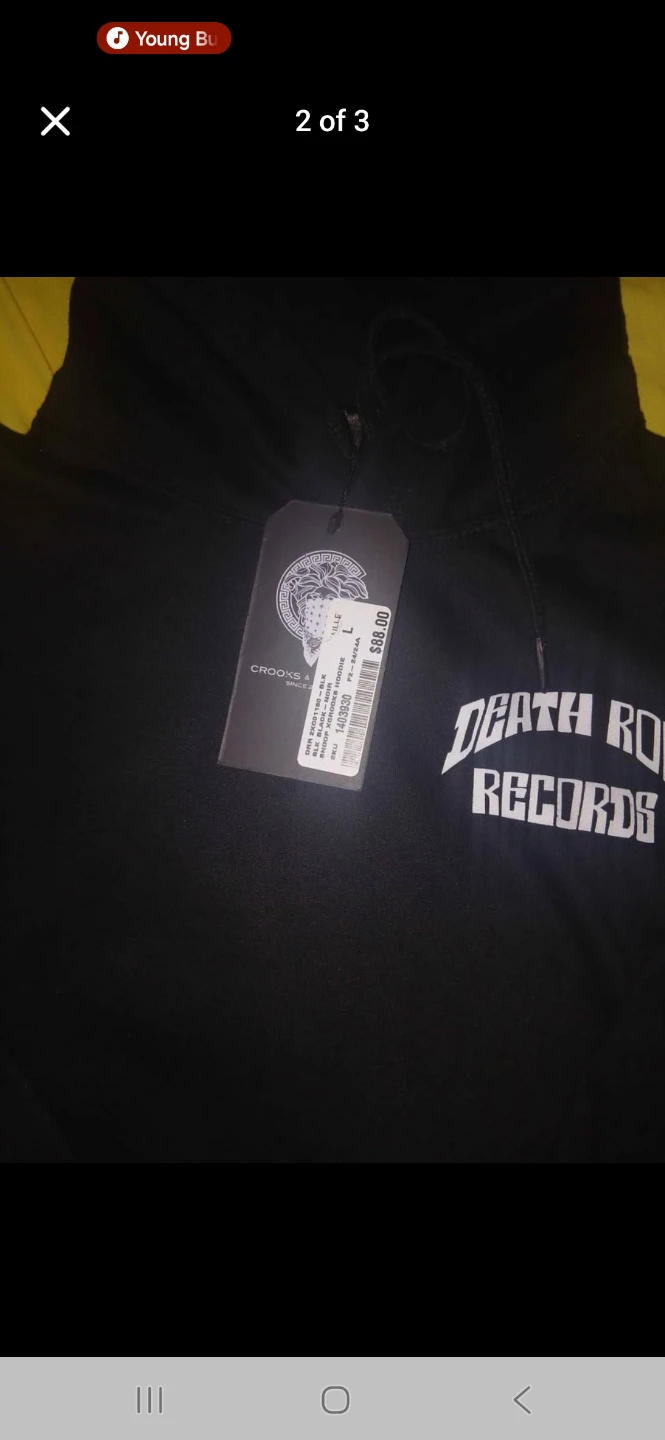Death Row Records & Crooks & Castles Hoodie - photo 2