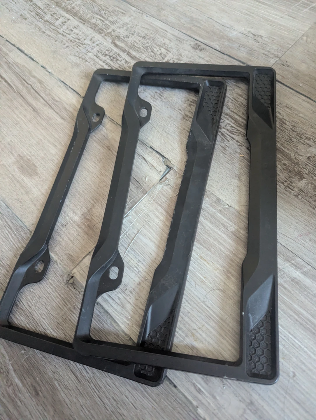 Black License Plate Frames (Set of 2)