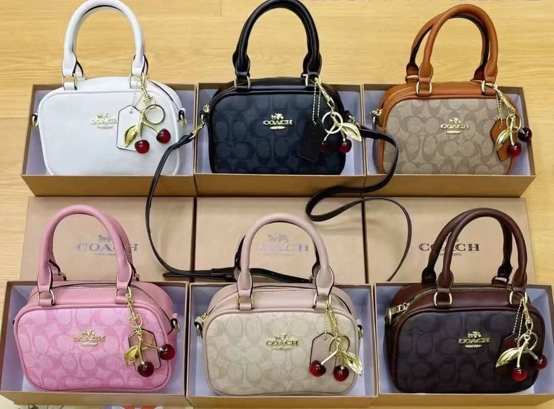 Coach Mini Top Handle Bag with Cherry Charm - photo 4