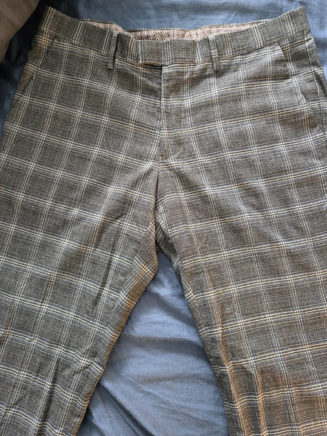 Cmtlab Plaid Slim Fit Pants 34x30 - photo 5