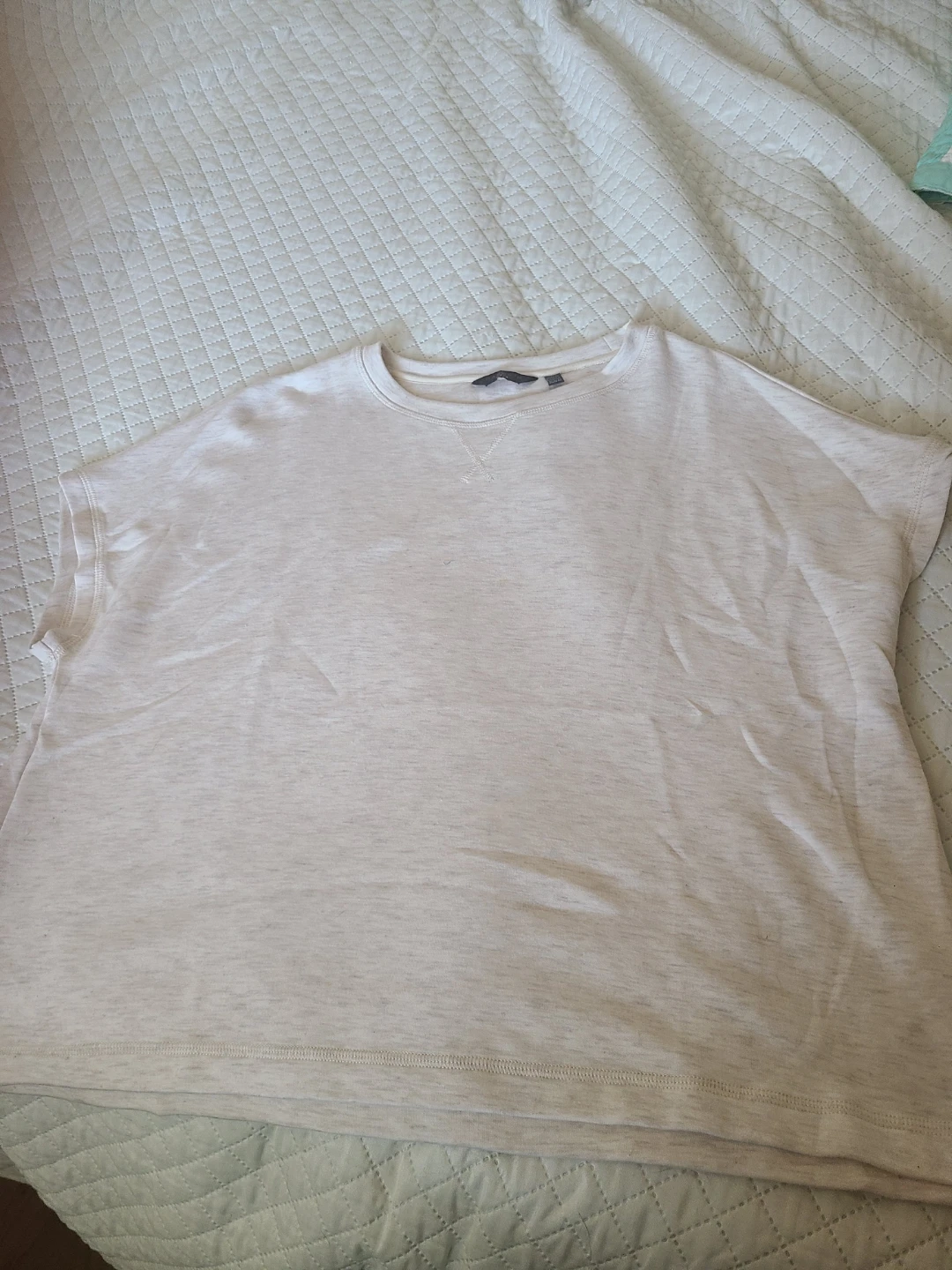 Danskin Women's oatmeal colour  Crewneck tshirt - Size L