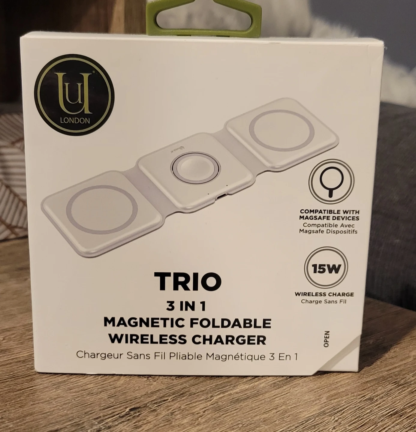 🏆 UNIQUE London Trio 3-in-1 Magnetic Foldable Wireless Charger