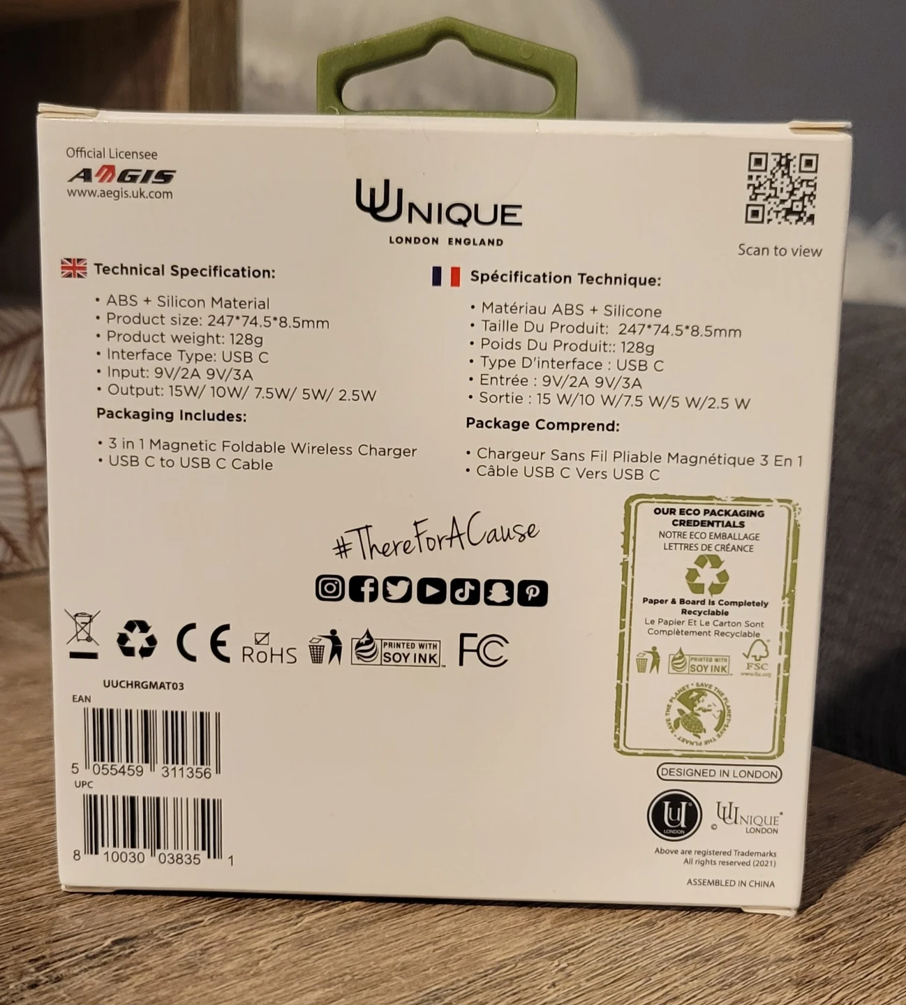 🏆 UNIQUE London Trio 3-in-1 Magnetic Foldable Wireless Charger - photo 2