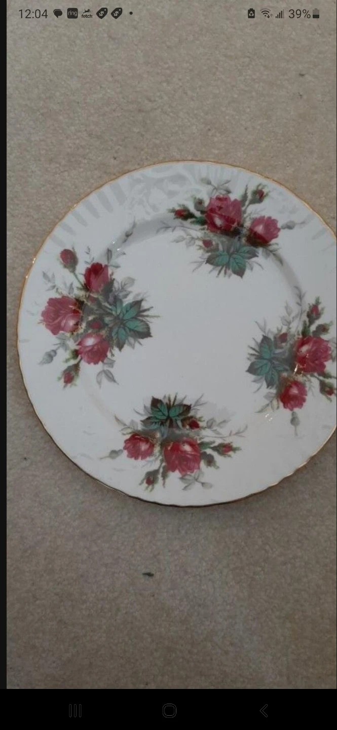 Hammersley-England "Grandmother's Rose"Plate