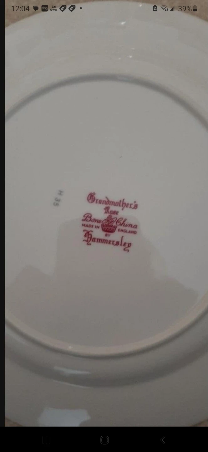 Hammersley-England "Grandmother's Rose"Plate - photo 2