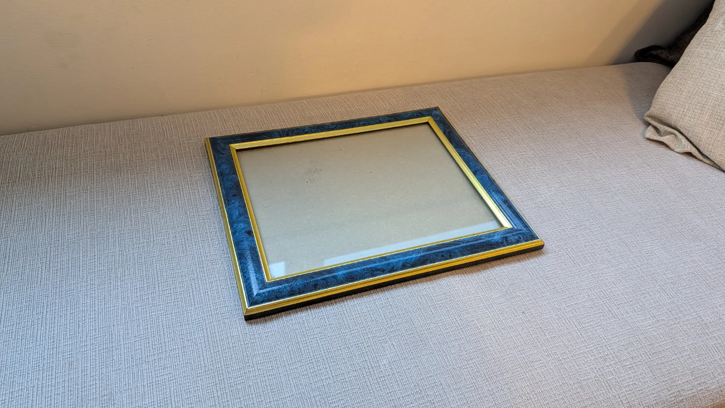 Blue and Gold Picture Frame (8 x 10)