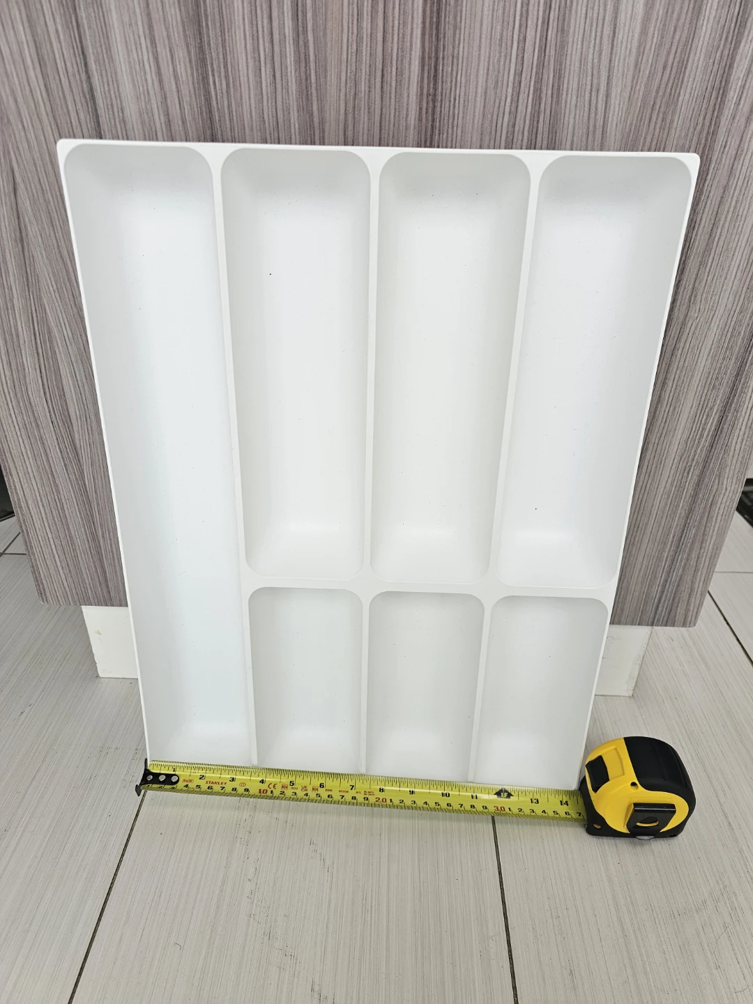 White Cutlery Organizer Tray - photo 4