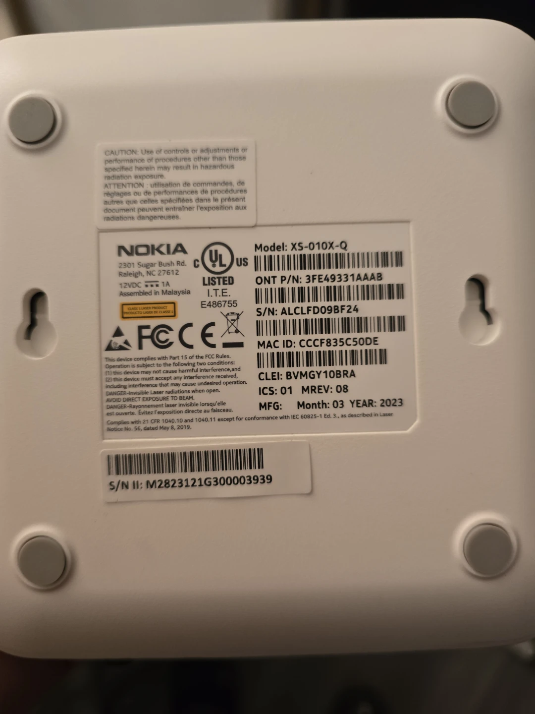 Nokia ONT Model X5-010X-Q - photo 2
