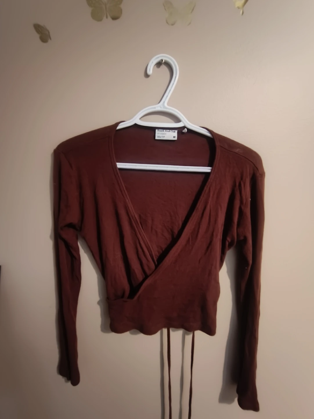 Frank And Oak Wrap Top - XS/TP