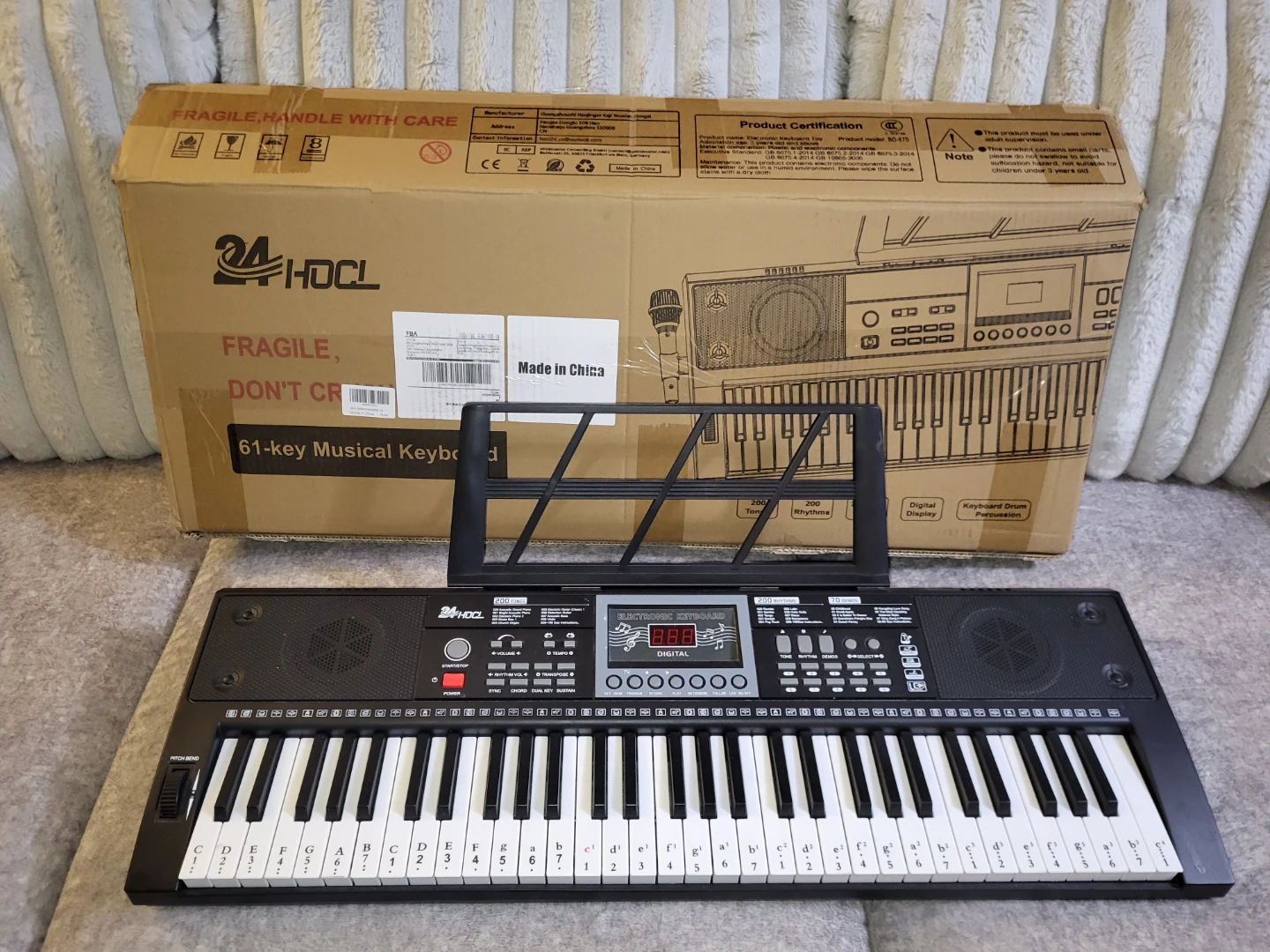 Brand new 24HOCL 61-Key Musical Keyboard