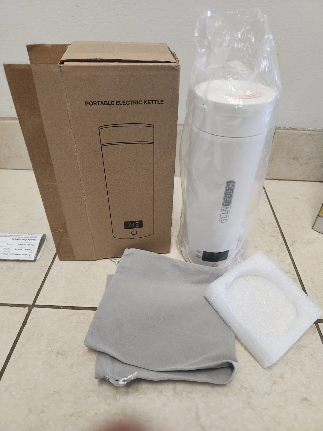 Portable Electric Kettle White