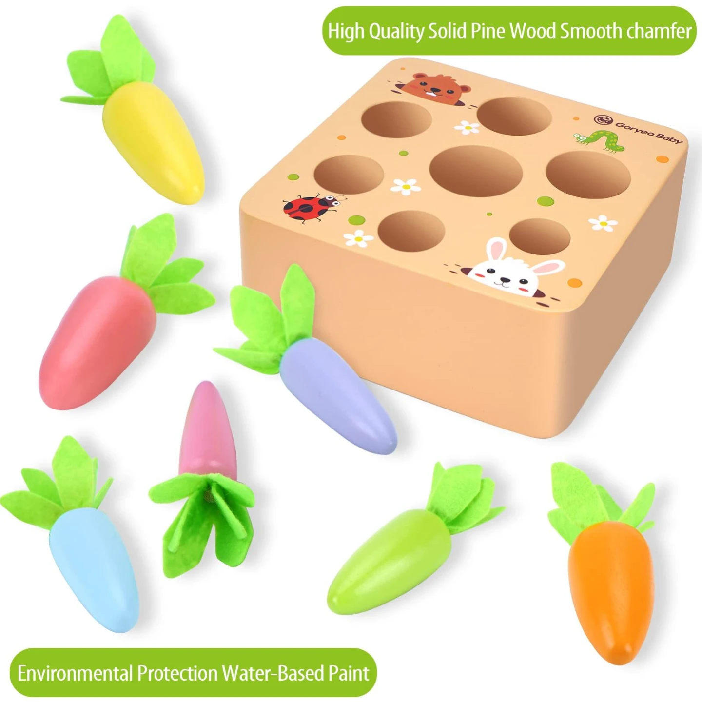 Montessori Toys for Toddlers Carrot Harvest - New in Box! - photo 4