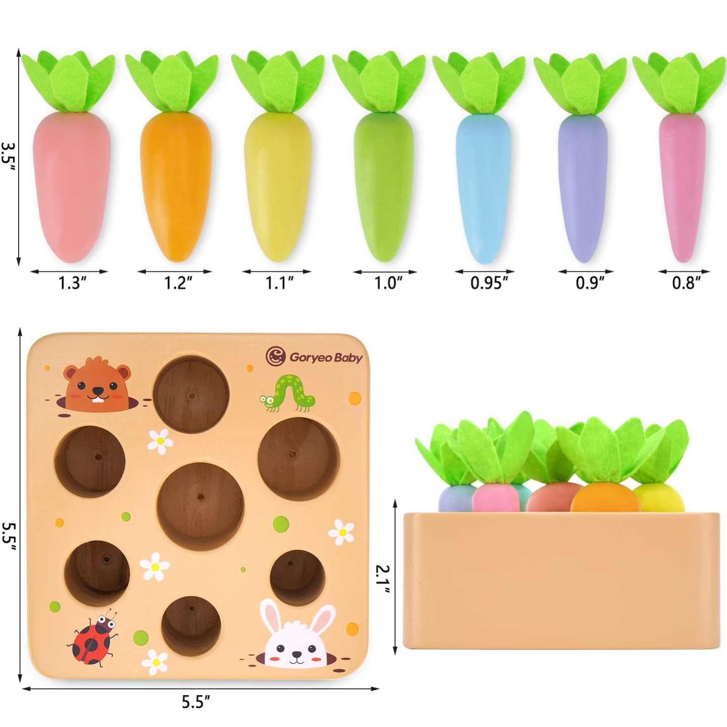 Montessori Toys for Toddlers Carrot Harvest - New in Box! - photo 5
