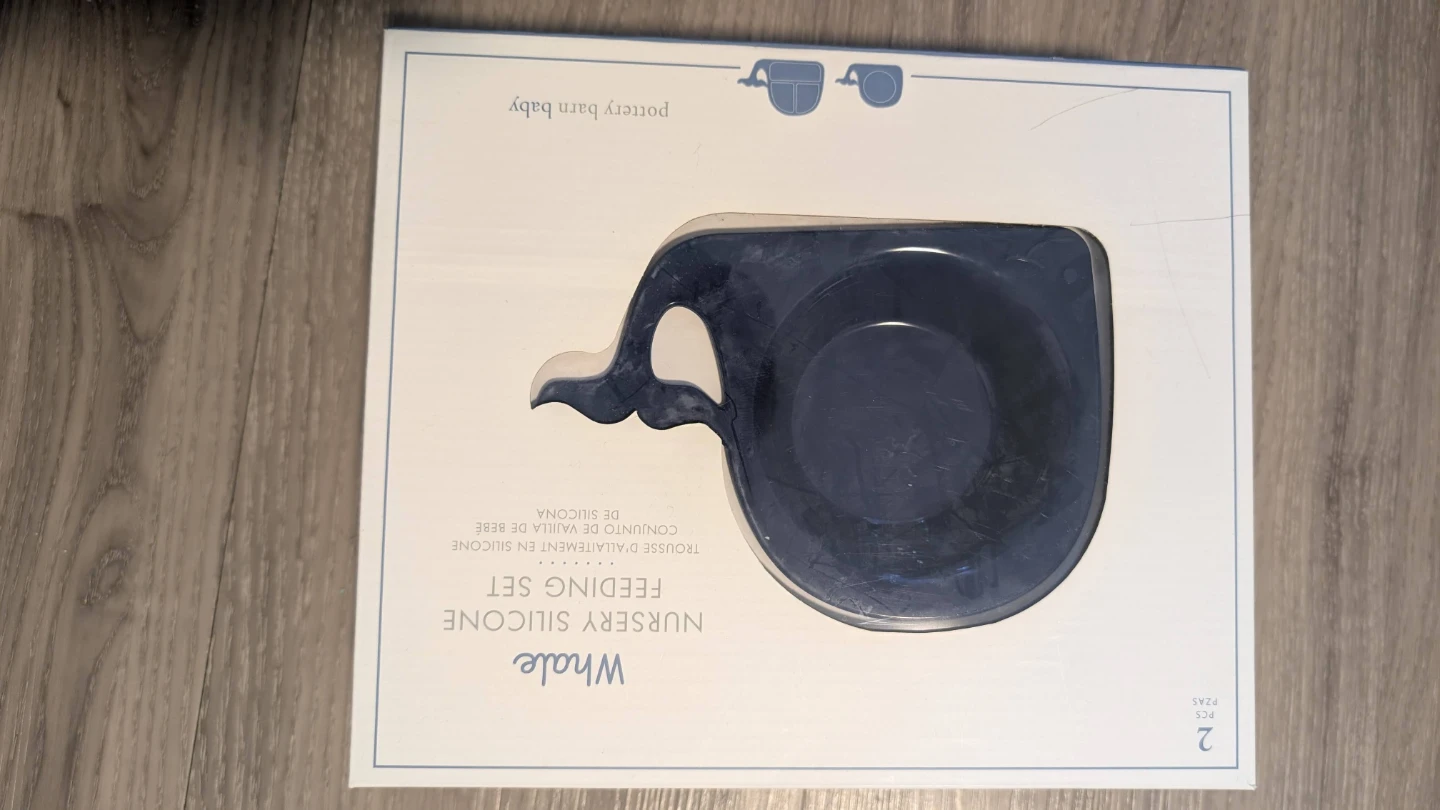 Whale Nursery Silicon Feeding Set - photo 2
