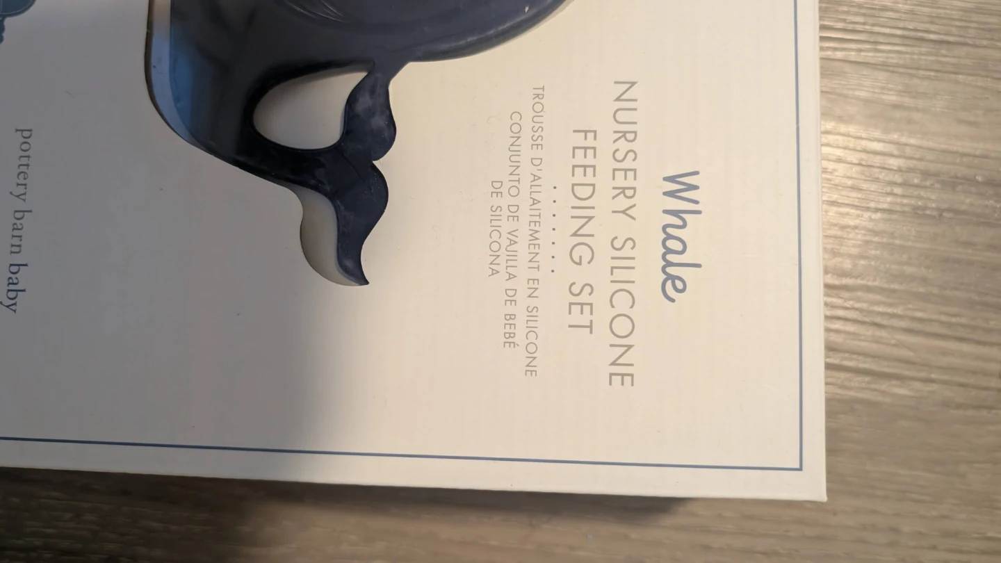 Whale Nursery Silicon Feeding Set - photo 3