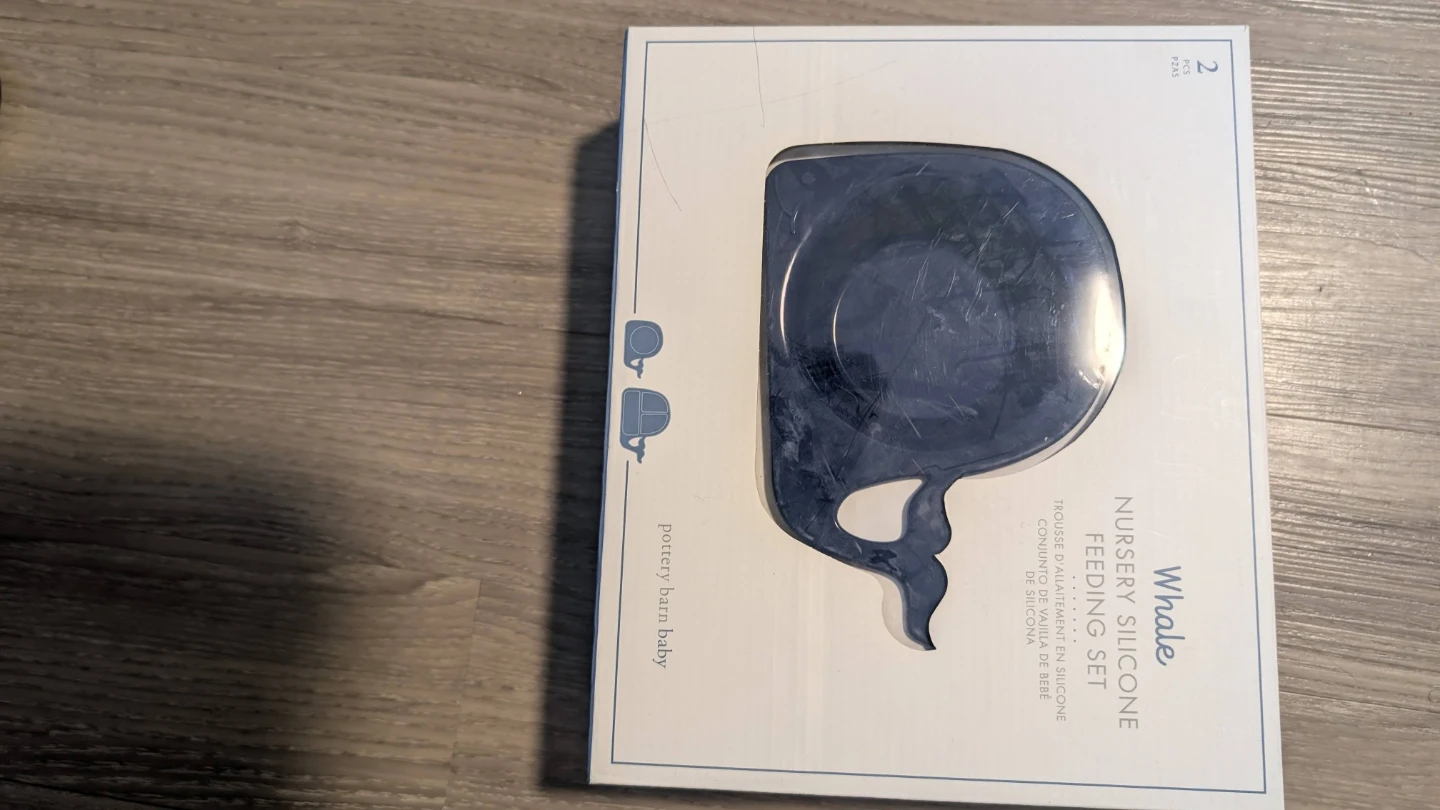 Whale Nursery Silicon Feeding Set - photo 4