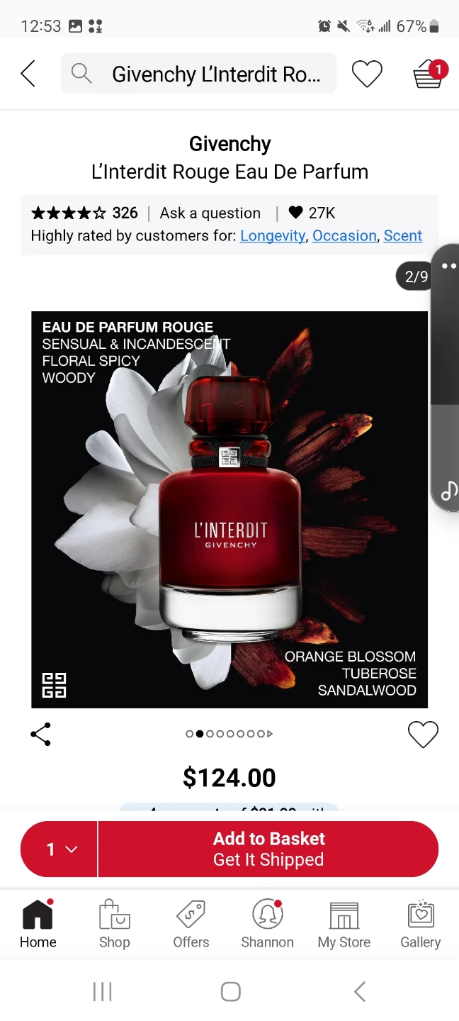 NEW SEALED- Givenchy L'Interdit Rouge Eau De Parfum 35ml - photo 3