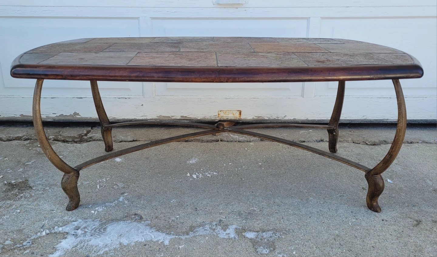Heavy Slate Tile Coffee Table - photo 2