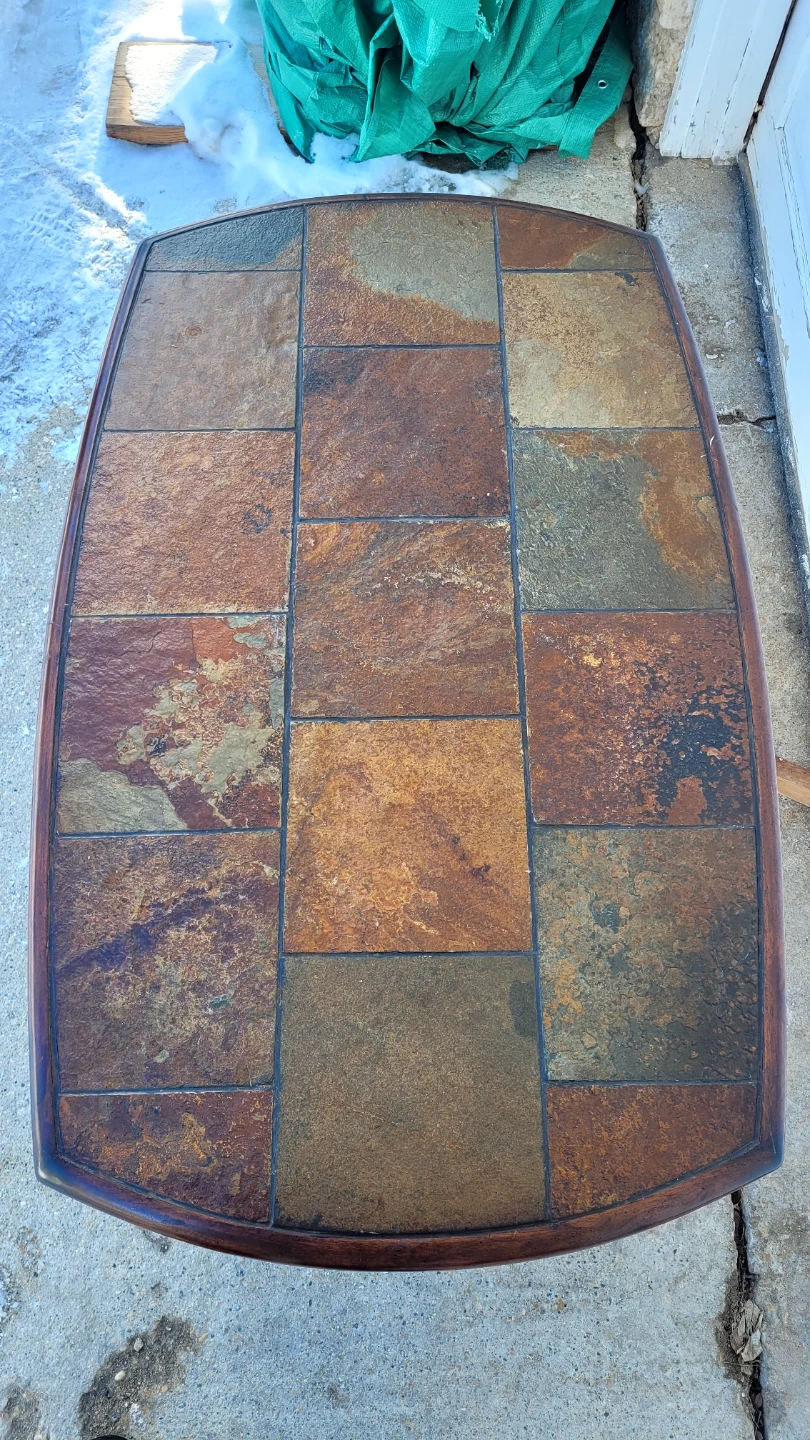 Heavy Slate Tile Coffee Table - photo 4