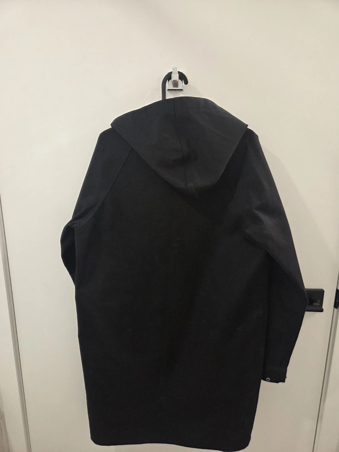 Reversible Hooded Raincoat - Black/Tan - photo 5