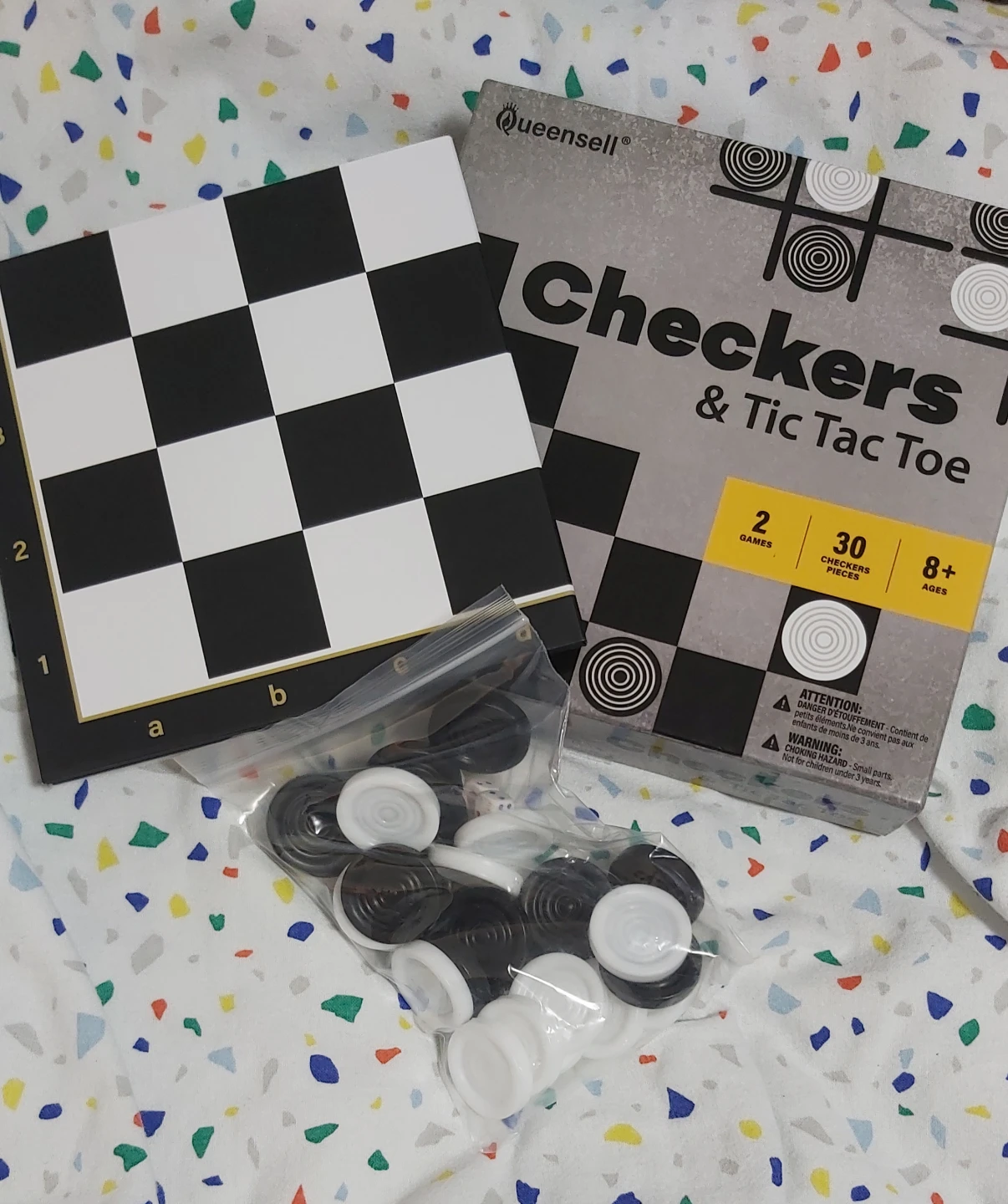 Large Checkers & Tic Tac Toe Board Game 🌱 - photo 4