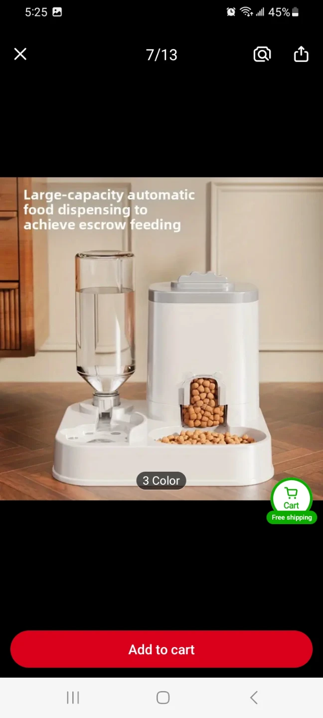 Automatic Pet Feeder and Water Dispenser