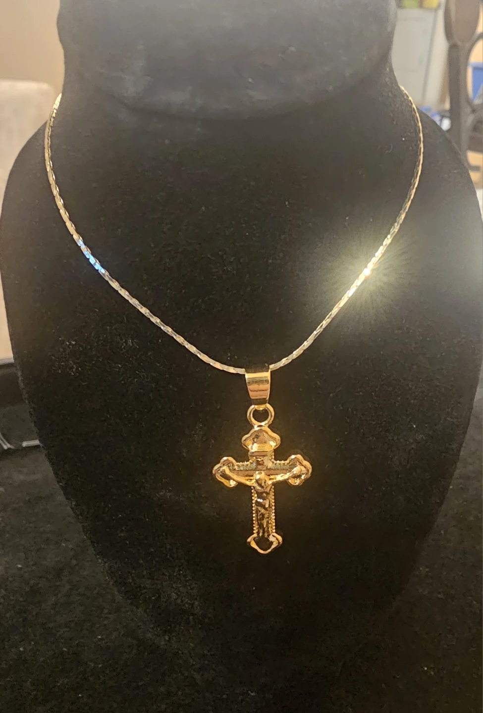 24 karat Gold plated copper  Crucifix Pendants - photo 4