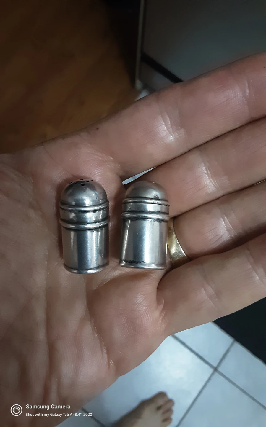 Sterling Silver Salt and Pepper Shakers - photo 4