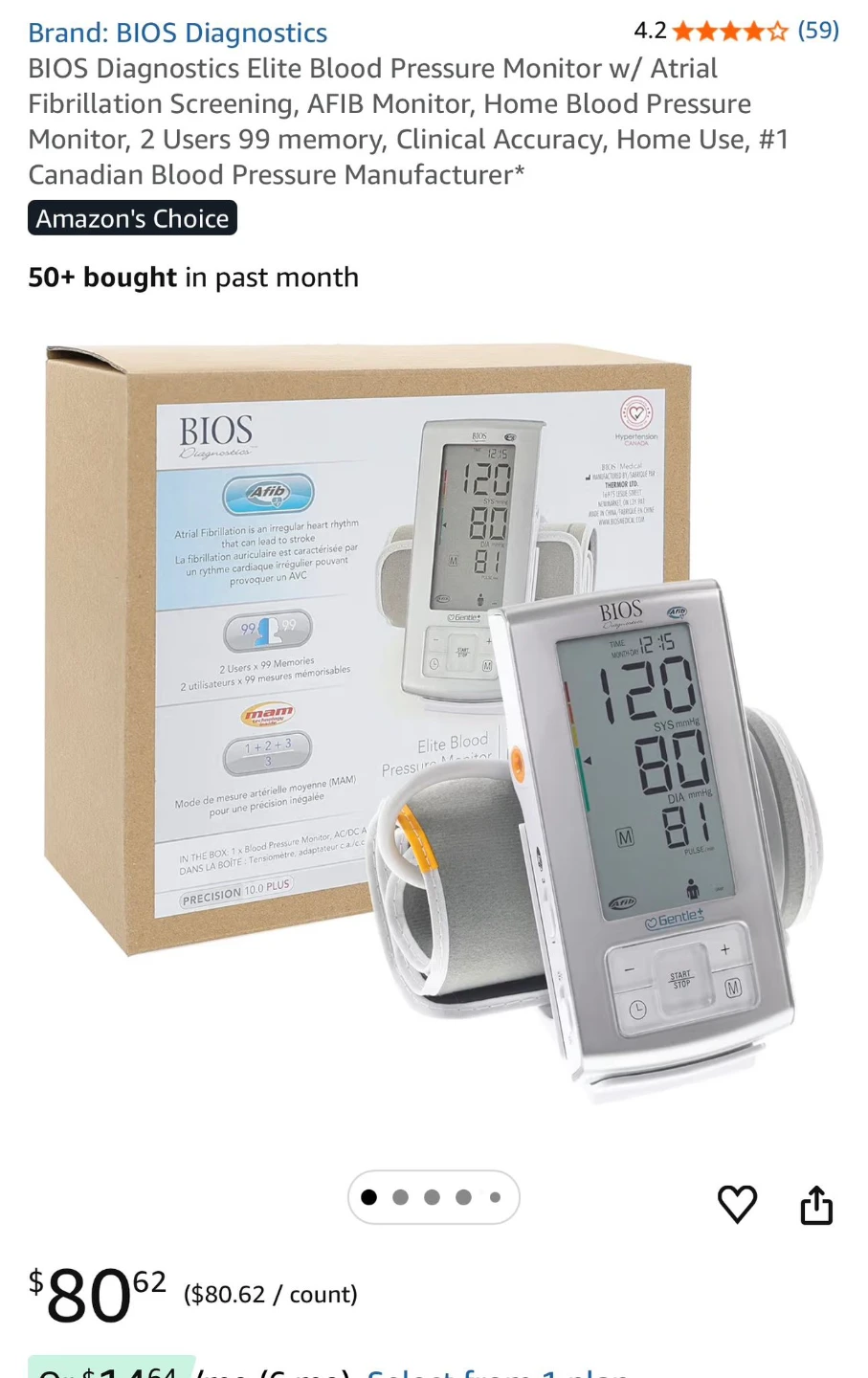 BIOS Diagnostics Elite Blood Pressure Monitor - photo 2