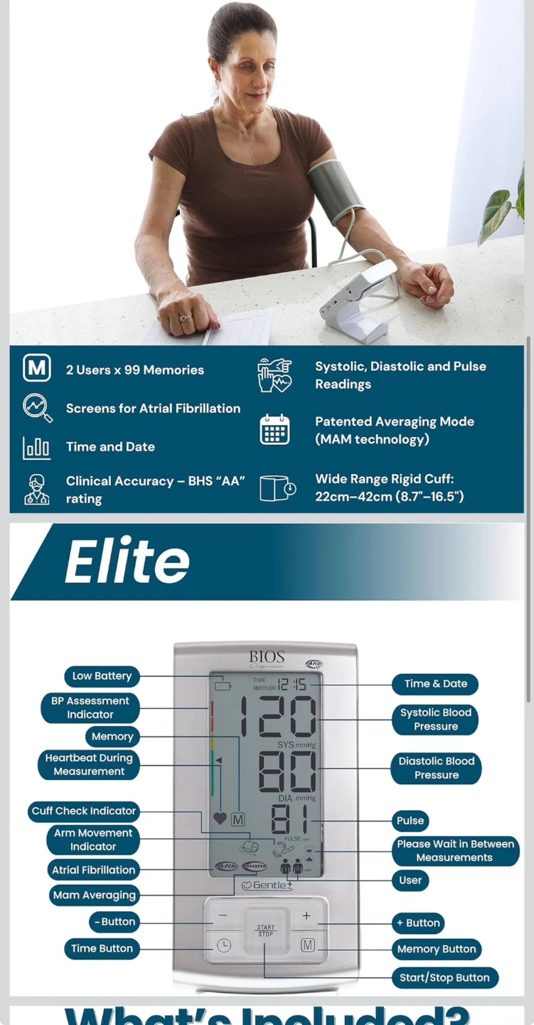 BIOS Diagnostics Elite Blood Pressure Monitor - photo 3